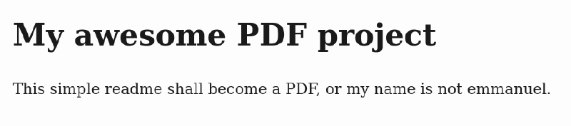 The awesome html generated by pandoc